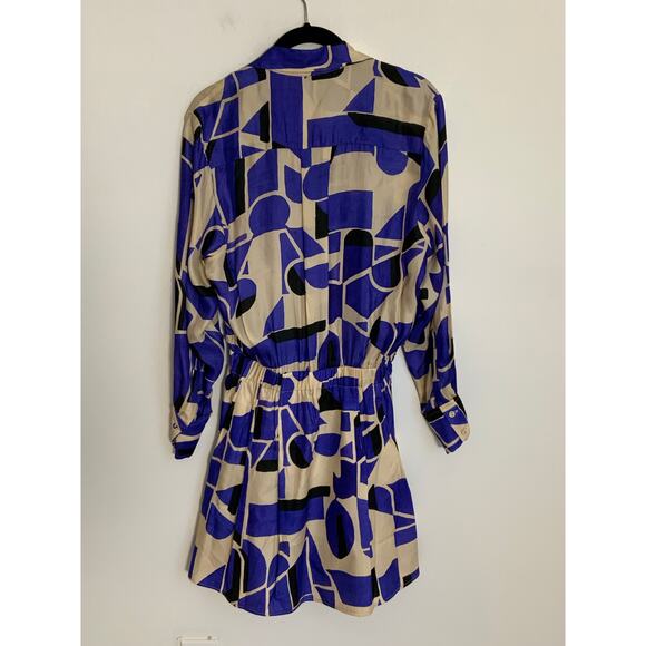 karina grimaldi raine print mini dress NWT size medium - Picture 3 of 6